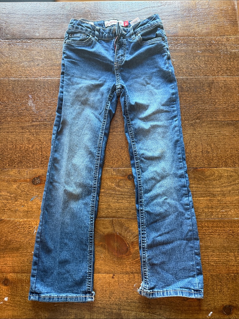 Girls' Dark Blue Slim Straight Jeans